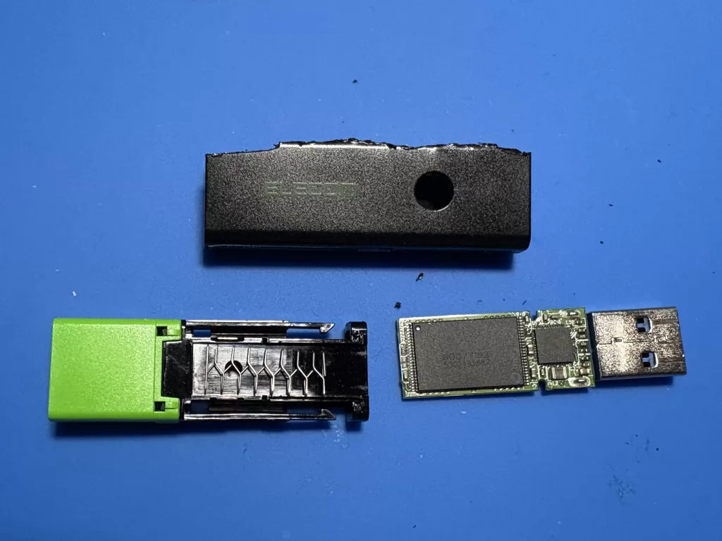 ELECOM　MF-PSU316GGN　重度物理障害　USBメモリー